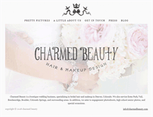 Tablet Screenshot of charmedbeauty.com